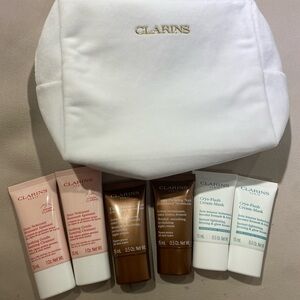 Clarins Skincare Mask Set with White and Brown Tubes